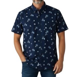 Cheers 🥂 Men’s Shirt Button Down Short Sleeve Sz L  NWOT